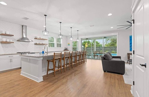 Vilano Beach House | 1 Block to Beach! Heated Pool, Near Historic Dist.