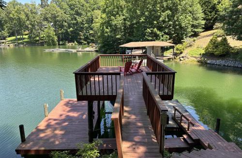Westlake Corner House | 1 Special Place - Waterfront home with private dock, lake views, & washer/dryer