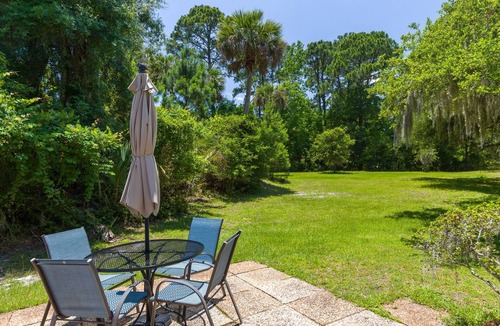Sea Pines Villa | 104 Fairway Lane - Updated Ground Floor Villa with Golf Views! Pet Friendly