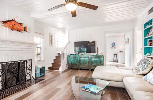 Neptune Beach House | 3/2 Pool Home - 2 blocks from bch - w/ Golf Cart!