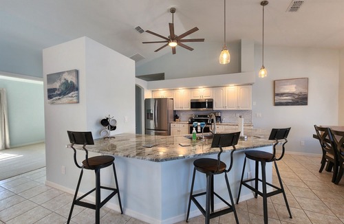 Burnt Store House | 4-bedroom Gulf access, heated pool, lanai, dock