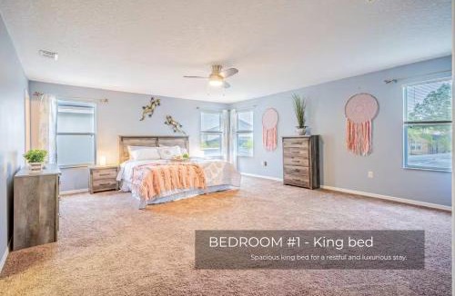 Windwood Bay House | 5 Bedroom Villa l 12 min to Disney l Themed Rooms l Orlando Area