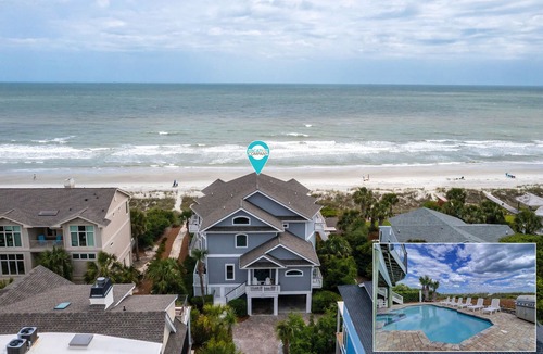 North Forest Beach House | 57 Dune Lane-Oceanfront -Private Beach Access, Private Pool, Elevator & MORE!
