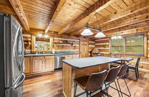 Sevierville Cabin | 6 Acre Retreat, 6mi to PF, View, Hot Tub, Decks, Pets, Pool Table, Arcade Games