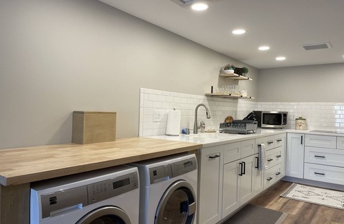 Greensboro Apartment | Axes & Roses: King Bed Forest Hideaway with Kitchen. Quiet retreat.