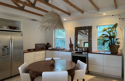 Indian Waterways Villa | Bay view villa in Islamorada, palm trees, shade trees and two private porches