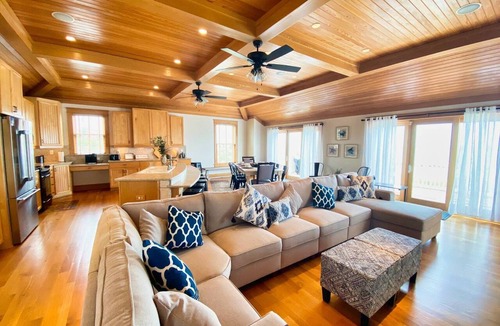 Cape Charles House | Beachfront Home, Sunset Views & Bay Creek Access