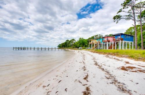 Carrabelle House | Beachfront Retreat with Dock in Lanark Village!