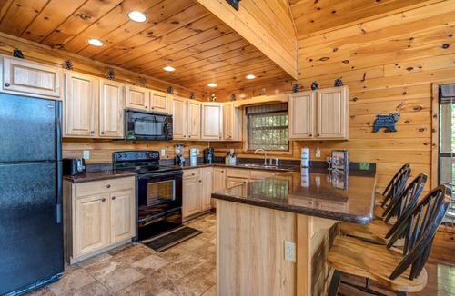 Sevierville Cabin | Bear Hunter | Breathtaking Views, Game Room + EV Charging On-Site