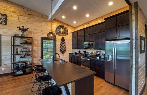 Smoky Mountains Cabin | Best View in Smokies Modern Lux Pool Games Hot Tub