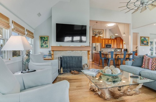 Bald Head Island House | Breathtaking views of Bald Head Island Harbor and Old Baldy Lighthouse