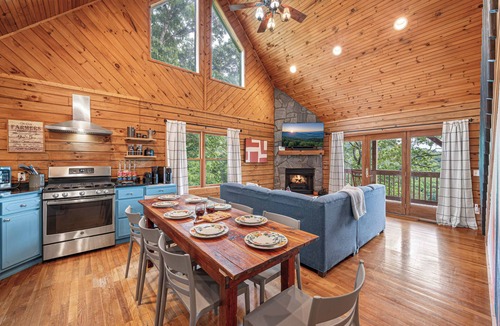 Bryson City Cabin | Cabin On 8-Private Acres, Hot Tub, Game Room, Views