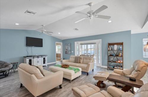 South Gulf Cove House | Charlotte County Villa 5872: Canal-Front Private Pool Oasis