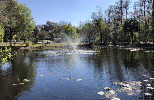 Lake Wales Cabin | Charming 2BR/1BA Cabin at Lakeside Resort