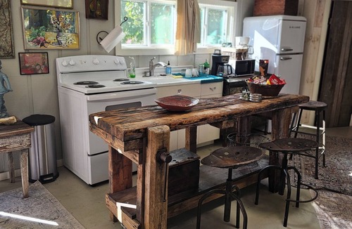 St. Johns Apartment | Charming studio on 16 acres in lovely Little Switzerland, king bed & jacuzzi tub