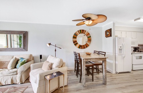 Isle of Palms Villa | Comfortable villa one row away from the beach w/shared pool & grills