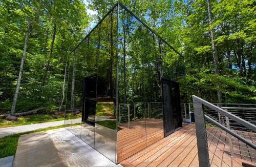 Balsam Grove House | Couples Mirror Cabin- Reflections at Valley Bear Farms Resort