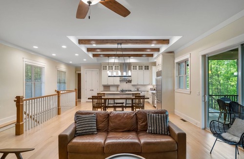 Catawba House | Cozy Lakefront Getaway with Dock, Fire Pit, hot tub & Screened Porch