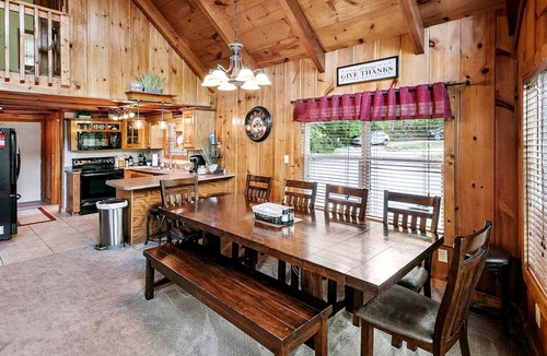 Flat Hollow Marina Cabin | Deluxe Cabin with Three Stunning Decks for a Group Getaway on Norris Lake, Tennessee