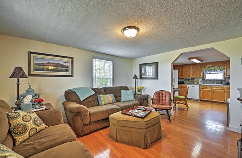 Elkin House | Dobson Farmhouse w/Wraparound Porch & Fire Pit!