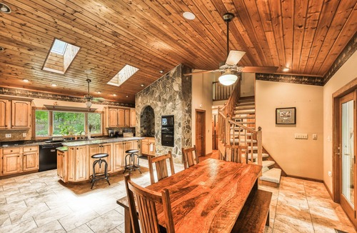 Bumpass House | Dog-friendly lakefront home with dock, pool table, fireplace, grill, two kayaks