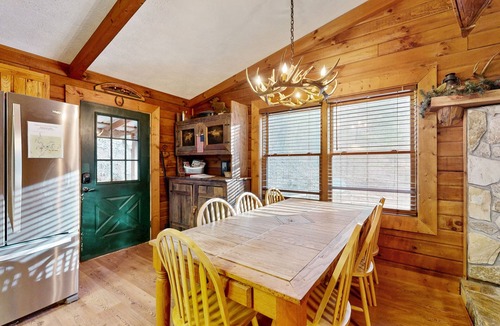 Sylva Cabin | Dog-friendly Log Cabin w/Private Deck, Firepit, Foosball