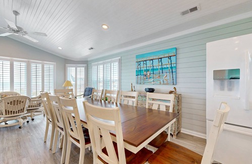 Holden Beach House | Dog-friendly marsh view home with large deck, close to beach access