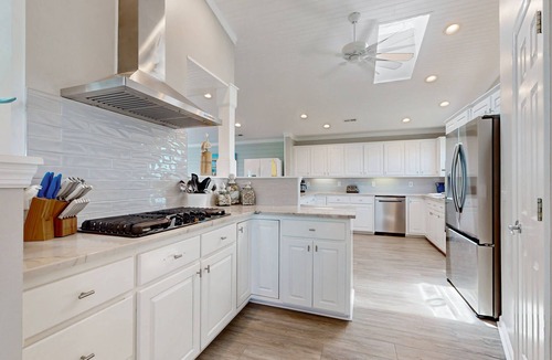 Holden Beach House | Dog-friendly marsh view home with large deck, close to beach access