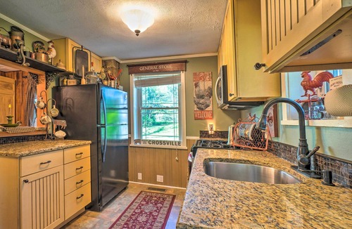 Crossville Cottage | Dreamy Homestead Escape: Patio, Ranch On-site