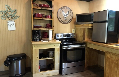 Elizabethtown Cabin | Eco Cabin by River-Extensive Decking Areas, Private Pier, Private Floating Dock