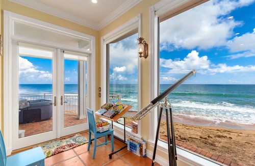 Stuart House | Eden Beach! Ocean-to-River Fla Beach House. ON THE BEACH! Dock, hot tub, & more