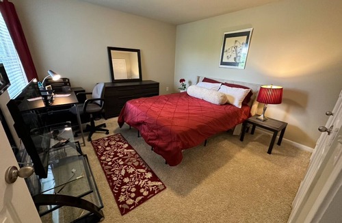 Greensboro Apartment | Elegant 3BR w/Balcony Near Target & Dining