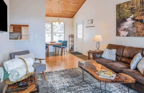 Cullowhee House | Elevated mountain-view cabin with private hot tub, 2 decks, firepit, & grill
