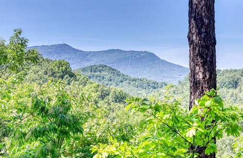 Sevierville Cabin | Exquisite, spacious log cabin w/ private hot tub, furnished deck, & great views