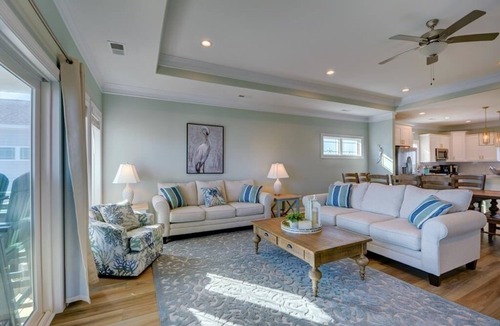 North Topsail Beach House | Flamingo Villa - Oceanfront B Luxury Home, Hot Tub, 6 bed 4.5 bath