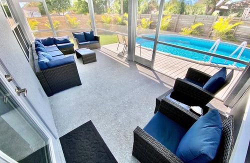South Venice Villa | Florida Serene Luxury Retreat Pool Spa Oasis