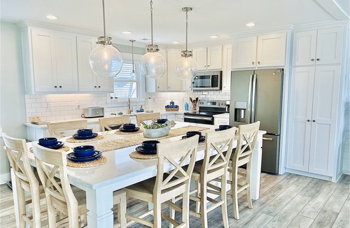 North Topsail Beach House | Fully Renovated Oceanfront - Private Beach Access - Sleeps 8 - Dog Friendly