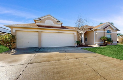 Grand Reserve House | Gated community home with private pool, screened lanai, & W/D - near Disney/golf