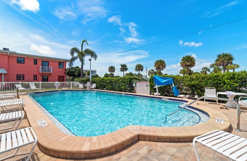 St. Pete Beach Condo | 🌴 Gulf Winds #406 — Bright Beachside Escape with Balcony Views