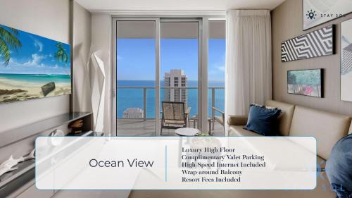 Hollywood South Central Beach Apartment | High Floor 2BR -2 BA - Resort Fees & Parking Incl