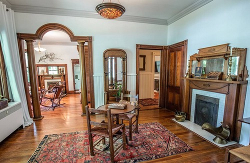 Lakeside House | Historic Ginter House with English garden Pool