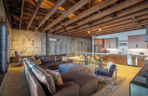 Morganton Apartment | Historic Loft in the Heart of Downtown Morganton