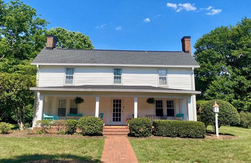 Pfafftown House | Historic, private 3-bedroom house in Winston-Salem with ample parking.