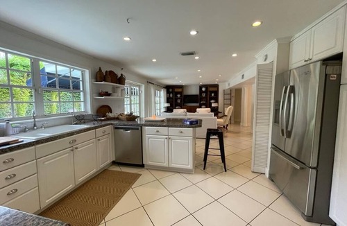 Key Biscayne House | Island Paradise! Beautiful Elegant Tropical Home with Private Heated Pool!