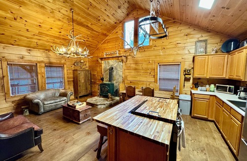 Butler Cabin | Lakefront Cabin with Private Dock, Lake and Mountain Views, sleeps 8.