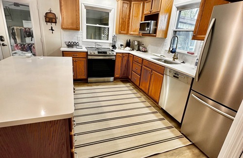 Denver Cottage | Lakefront Fish Camp & Farm View- Kayak, Paddleboard , Firepit, Fishing & Dock !