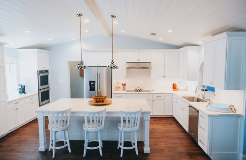 Lake Placid House | Lakefront Home with Chefs Kitchen, Dock, Water Trampoline, Grill & Game Room