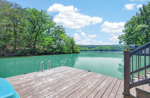 Pulaski House | Lakefront retreat with private dock, lake views, spacious decks, pool table, and sun room!