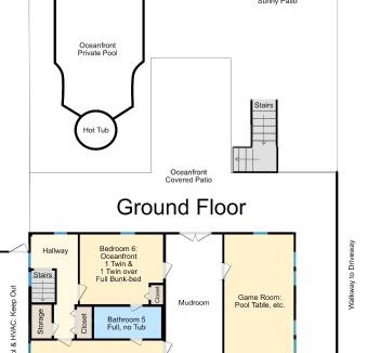 Crescent Beach House | Lavish Accessible, On Ocean, 4 King Beds, Huge Private Pool, Yard, Spa, Patio, BBQ, & Game Tables
