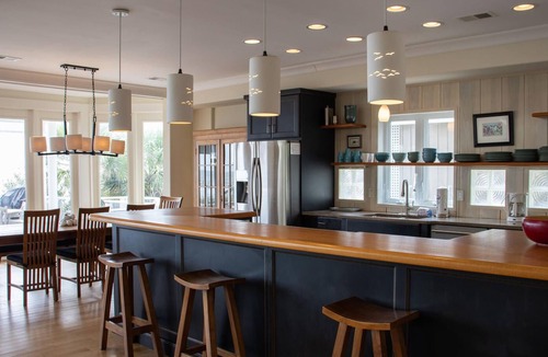 Saint Helena Island House | Lavish Two-Story Oceanfront Home w/ Huge Deck, WiFi, & Incredible Views
